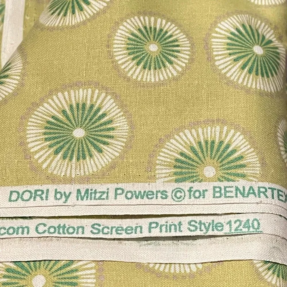 DORI - Tie-Dye in Kiwi Green - Contemporary Dots Cotton Quilt Fabric - by Mitzi